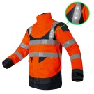 PARKA HAUTE VISIBILITÉ ANNAPURNA LED ORANGE FLUO/MARINE 