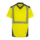 TEE-SHIRT HAUTE VISIBILITÉ MANCHES COURTES BALI JAUNE FLUO/MARINE T. 5XL