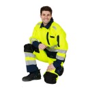 PANTALON RÉFLÉCHISSANT HOMME/FEMME RENFORTS GENOUX ROADY EJ 82 CM JAUNE FLUO/MARINE