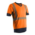 T-shirt haute visibilité KOMO II COL V ORANGE 