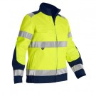 BLOUSON HAUTE VISIBILITE FEMME LUKLIGHT JAUNE FLUO/MARINE 