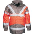 PARKA HAUTE VISIBILITÉ SKOLLFIELD ROUGE FLUO/GRIS