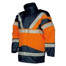 PARKA HAUTE VISIBILITÉ SKOLLFIELD ORANGE FLUO/MARINE