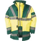 PARKA HAUTE VISIBILITÉ SKOLLFIELD JAUNE FLUO/VERT