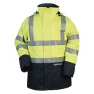 PARKA HAUTE VISIBILITÉ HEDLAND JAUNE FLUO/MARINE