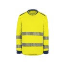 TEE-SHIRT HAUTE VISIBILITÉ MANCHES LONGUES LONG LIFE JAUNE FLUO/MARINE