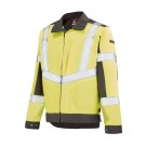 BLOUSON HAUTE VISIBILITÉ LUTEA GRIS MINERAL/JAUNE FLUO 