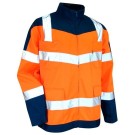 VESTE RÉFLÉCHISSANTE HOMME/FEMME URGENCE ORANGE FLUO/MARINE