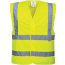 GILET HAUTE VISIBILITÉ CLASSE II JAUNE FLUO T. 5XL