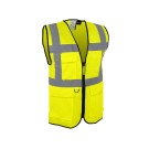 GILET HAUTE VISIBILITÉ CLASSE II MULTIPOCHES JAUNE FLUO T. 5XL