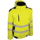 BLOUSON HAUTE VISIBILITE BRAVA DOUBLE  JAUNE FLUO/MARINE 