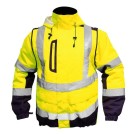 BLOUSON ILONA 4 JAUNE FLUO MARINE T.5XL