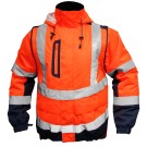 BLOUSON HAUTE VISIBILITÉ ILONA 4 ORANGE FLUO/MARINE