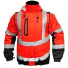 BLOUSON HAUTE VISIBILITÉ ILONA 4 ROUGE FLUO/NOIR