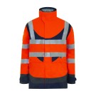 PARKA HAUTE VISIBILITÉ ANNAPURNA ORANGE FLUO/MARINE