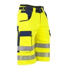 BERMUDA HAUTE VISIBILITÉ BOUGIEJAUNE FLUO/BLEU FONCE 