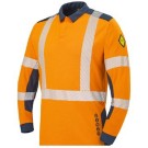 POLO HAUTE VISIBILITÉ LAPILLI ORANGE FLUO/MARINE