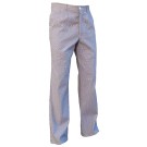 PANTALON DE CUISINE HOMME 100 % COTON BLANC