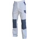 Pantalon de travail Typhon blanc/gris