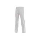 PANTALON DE TRAVAIL HOMME/FEMME COTON/POLYESTER AVEC GENOUILLERES BLANC