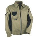 VESTE DE TRAVAIL HOMME/FEMME WORKMAN BEIGE/NOIR