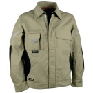 VESTE DE TRAVAIL HOMME/FEMME WORKMASTER BEIGE/NOIR