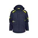 VESTE SOFTSHELL DE TRAVAIL HOMME/FEMME KALAMA BLEU NUIT/JAUNE FLUO 