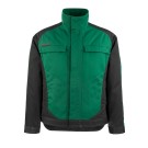 VESTE DE TRAVAIL HOMME/FEMME MAINZ VERT BOUTEILLE/NOIR 