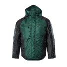 VESTE HIVER DE TRAVAIL HOMME/FEMME FRANKFURT VERT BOUTEILLE/NOIR T.3XL