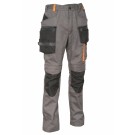 PANTALON DE TRAVAIL HOMME/FEMME BIWER ANTHRACITE/NOIR/ORANGE