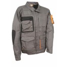 VESTE DE TRAVAIL HOMME/FEMME DIPPACH ANTHRACITE/NOIR/ORANGE
