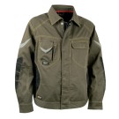 VESTE DE TRAVAIL HOMME/FEMME WORKMASTER TAUPE/NOIR