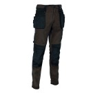 PANTALON DE TRAVAIL HOMME/FEMME KUDUS TAUPE/NOIR