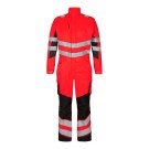 COMBINAISON REFLECHISSANTE 1 ZIP SAFETY LIGHT ROUGE FLUO/NOIR