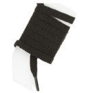 LACETS PLATS POLYESTER 1,50 M NOIR POUR CHAUSSURES DE SÉCURITÉ (LA PAIRE)
