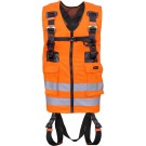 HARNAIS DE SÉCURITÉ-GILET HAUTE VISIBILITE ORANGE FLUO