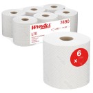 BOBINE ESSUIE-TOUT INDUSTRIEL WYPALL L10 EXTRA BLANC (LOT DE 6)