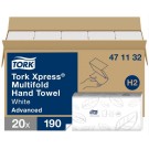 ESSUIE-MAINS PAPIER TORK XPRESS BLANC (LOT DE 20)