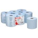 BOBINE ESSUIE-TOUT INDUSTRIEL WYPALL L10 BLEU 800 F (LOT DE 6)