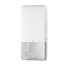 DISTRIBUTEUR ESSUIE-MAINS PAPIER TORK PEAKSERVE BLANC