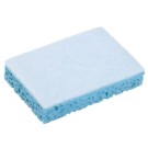 ÉPONGE GRATTANTE ET DOUCE BLANC ET BLEU