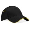 CASQUETTE PERSONNALISABLE ULTIMATE BF15C NOIR/JAUNE