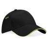 CASQUETTE PERSONNALISABLE ULTIMATE BF15C NOIR/LIME