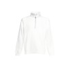 SWEAT DE TRAVAIL COL ZIPPE BLANC