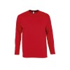 T-SHIRT DE TRAVAIL MANCHES LONGUES 150 G ROUGE T.4XL