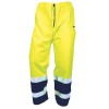 PANTALON DE PLUIE RÉFLÉCHISSANT MADUO JAUNE FLUO/MARINE 
