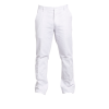 PANTALON DE TRAVAIL HOMME/FEMME 100 % COTON POCHES GENOUX BLANC