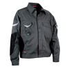 VESTE DE TRAVAIL HOMME/FEMME WORKMASTER ANTRACITE/NOIR
